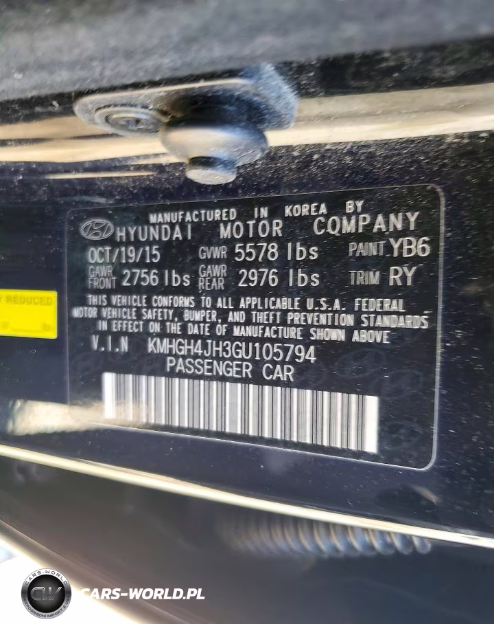 2016 Hyundai Equus Signature VIN:KMHGH4JH3GU105794 - 12