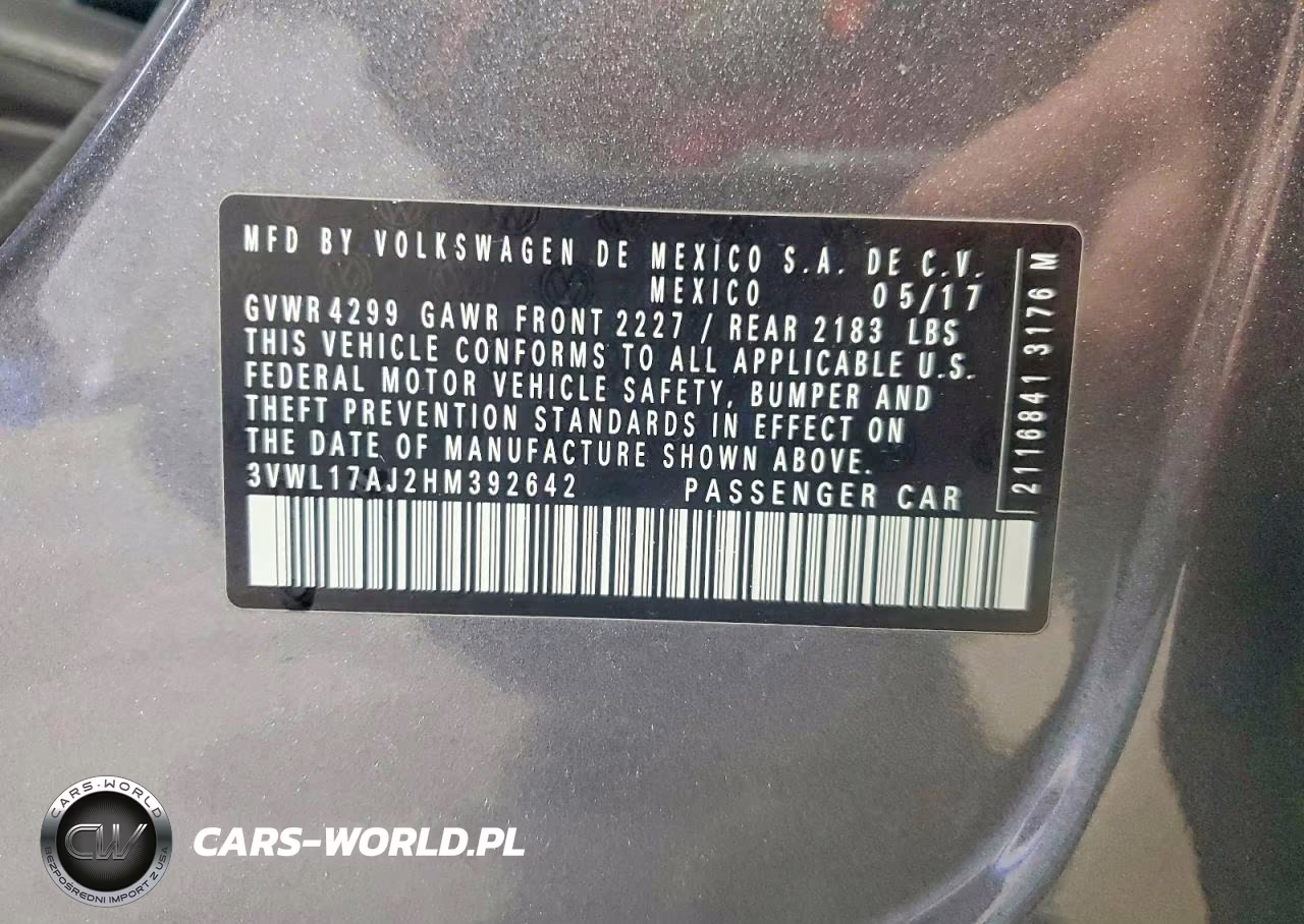 2017 Volkswagen Jetta Sel VIN:3VWL17AJ2HM392642 - 12