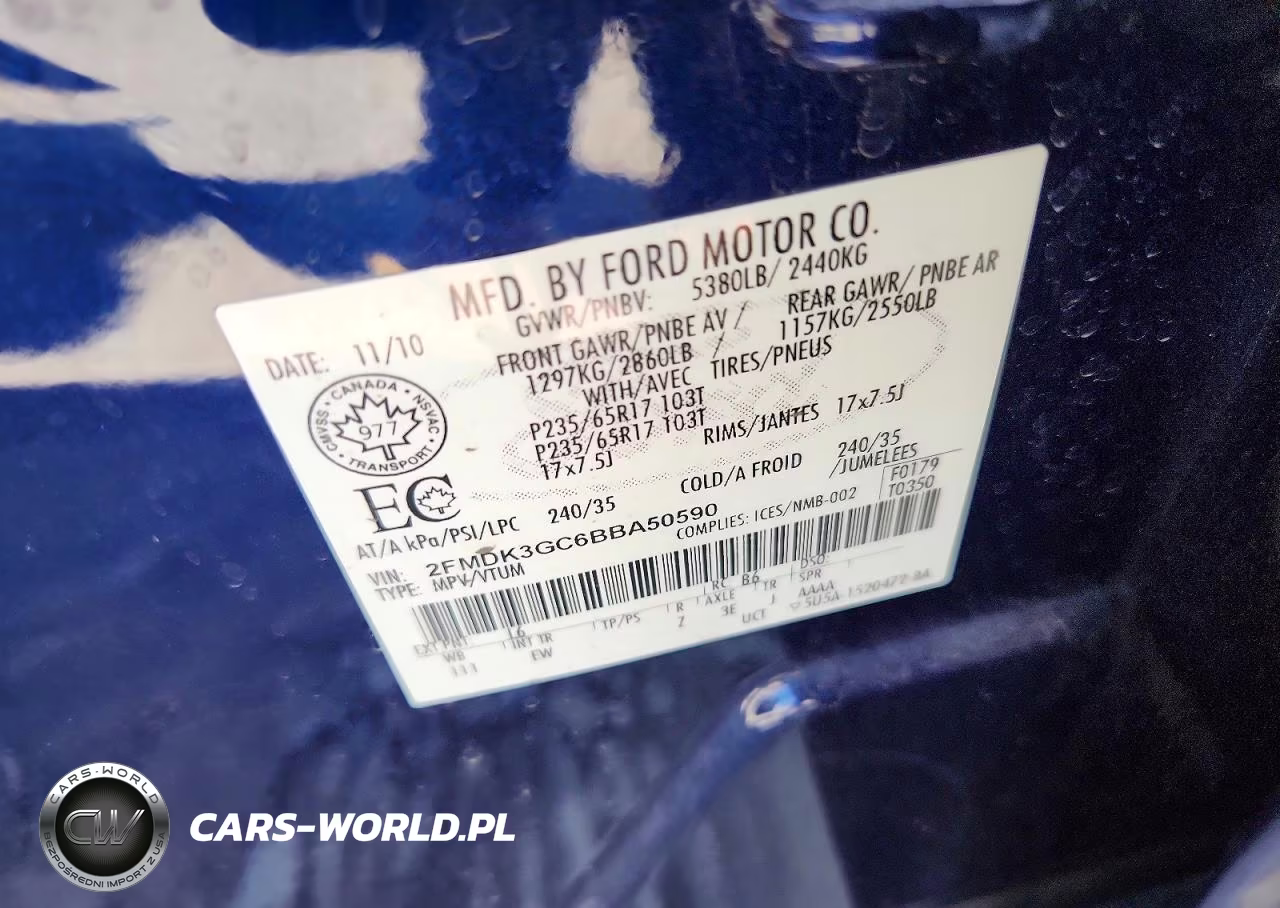2011 Ford Edge Se VIN:2FMDK3GC6BBA50590 - 12