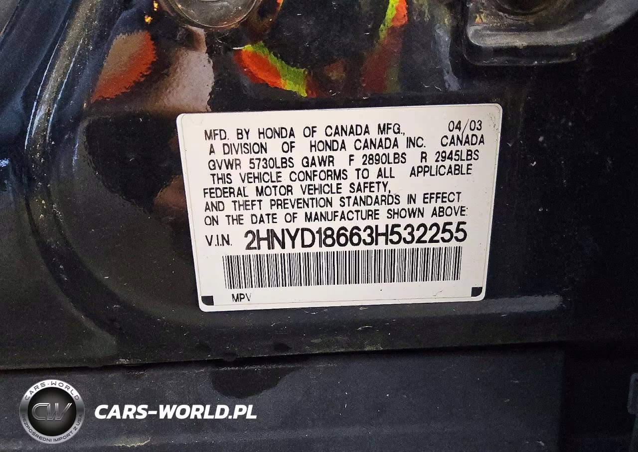 2003 Acura Mdx Touring VIN:2HNYD18663H532255 - 13