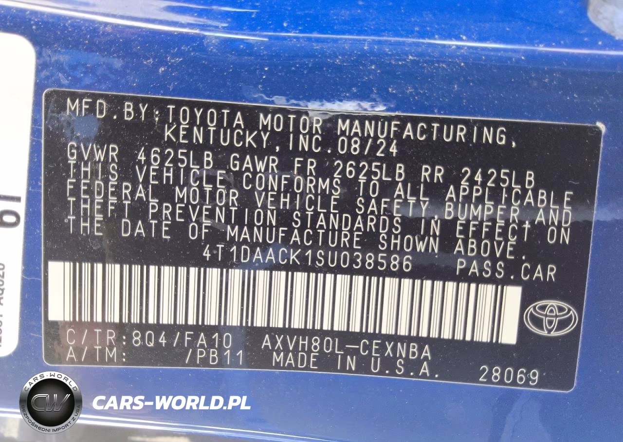 2025 Toyota Camry Le VIN:4T1DAACK1SU038586 - 12