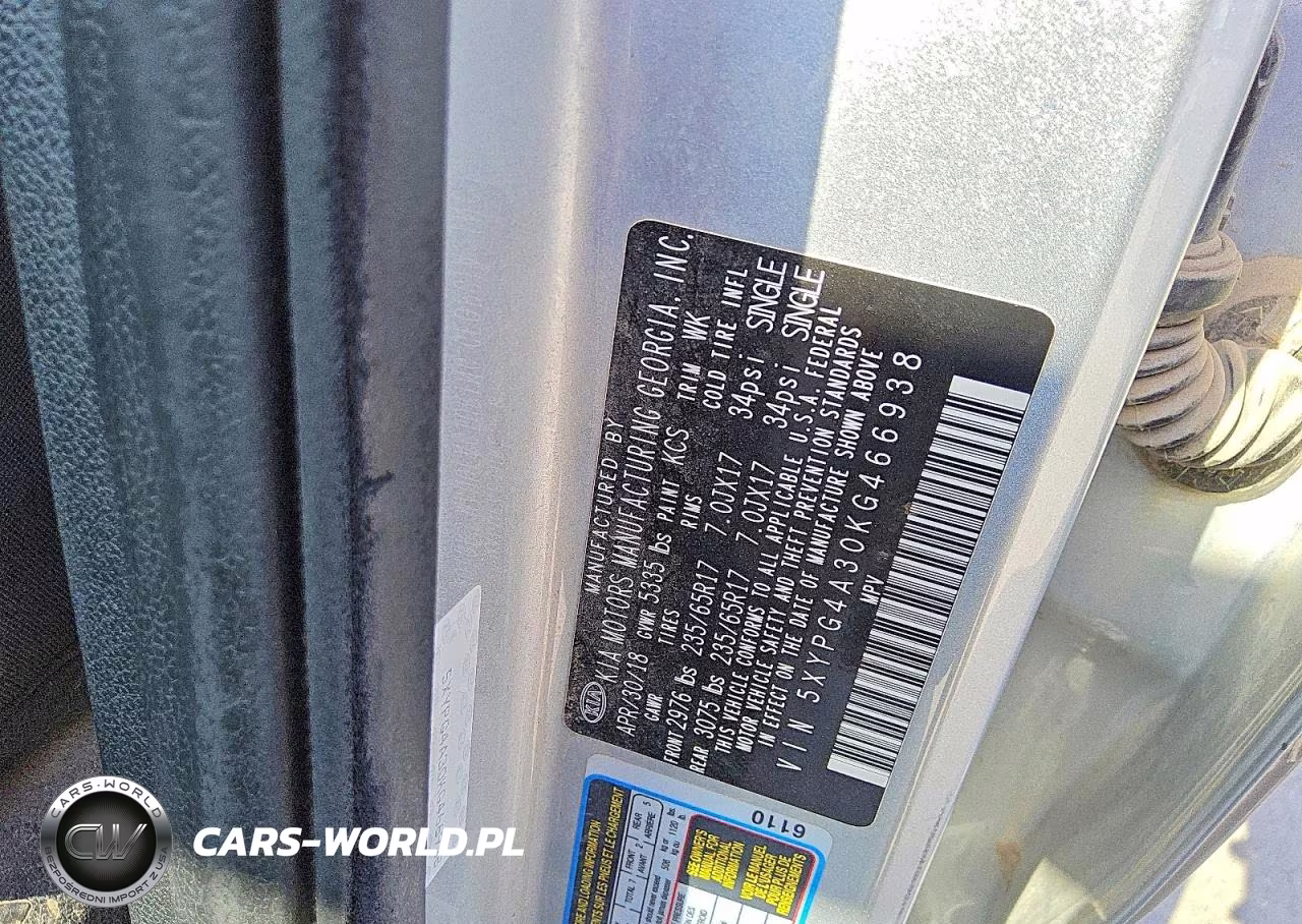 2019 Kia Sorento L VIN:5XYPG4A30KG466938 - 13