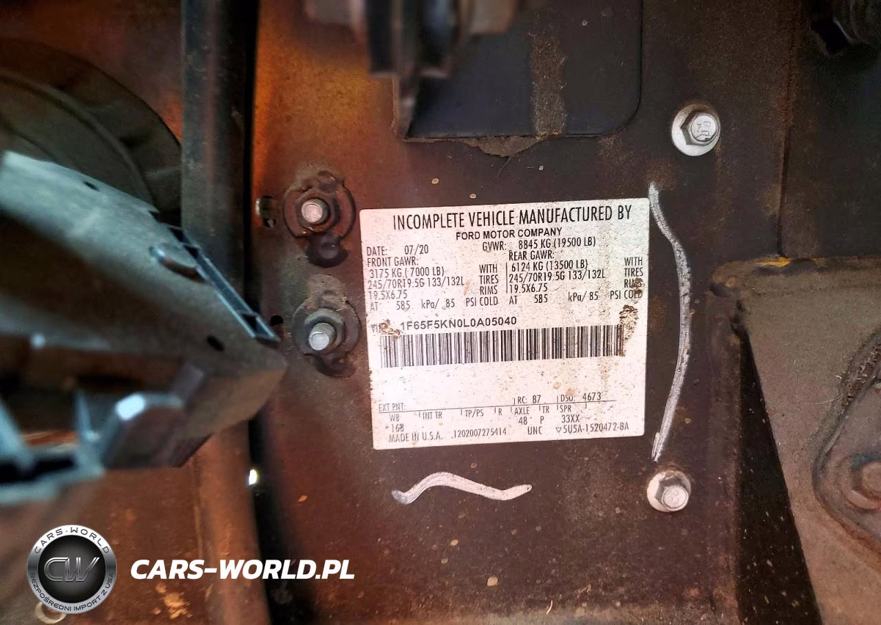 2020 Ford F59 Delivery Truck VIN:1F65F5KN0L0A05040 - 13