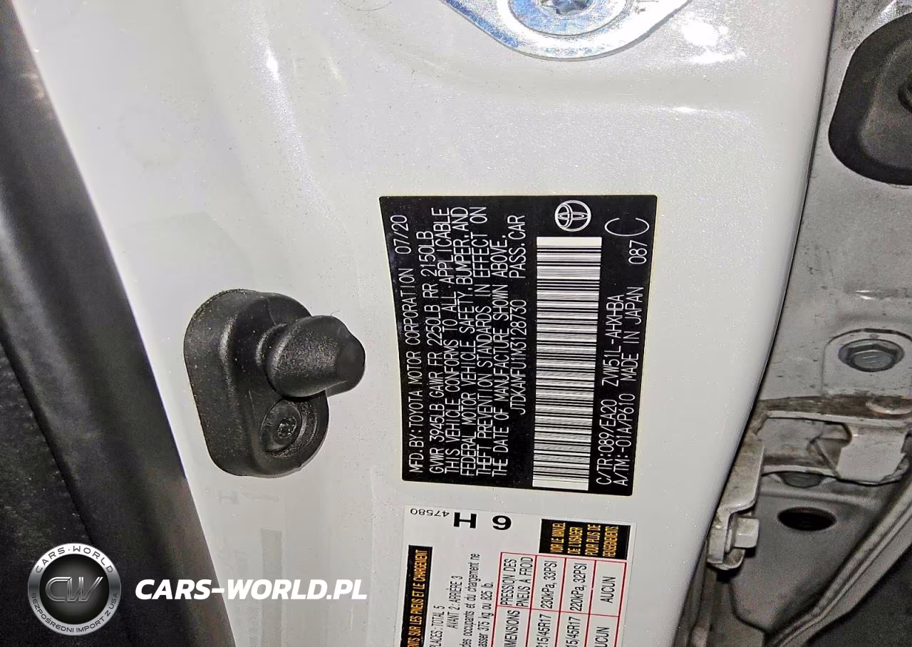 2021 Toyota Prius 2020 Edition VIN:JTDKAMFU1M3128730 - 12