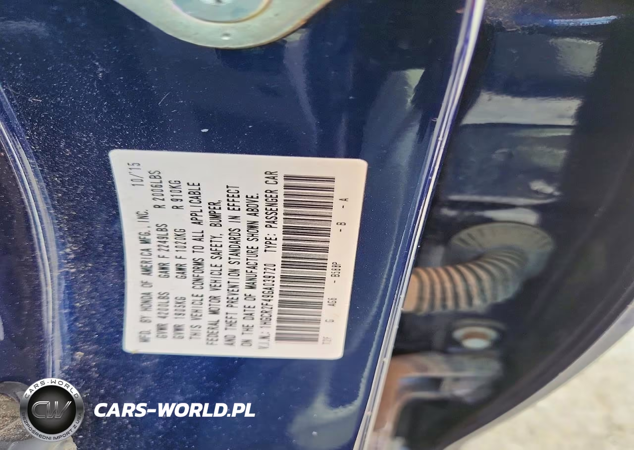 2016 Honda Accord Lx VIN:1HGCR2F49GA039720 - 12