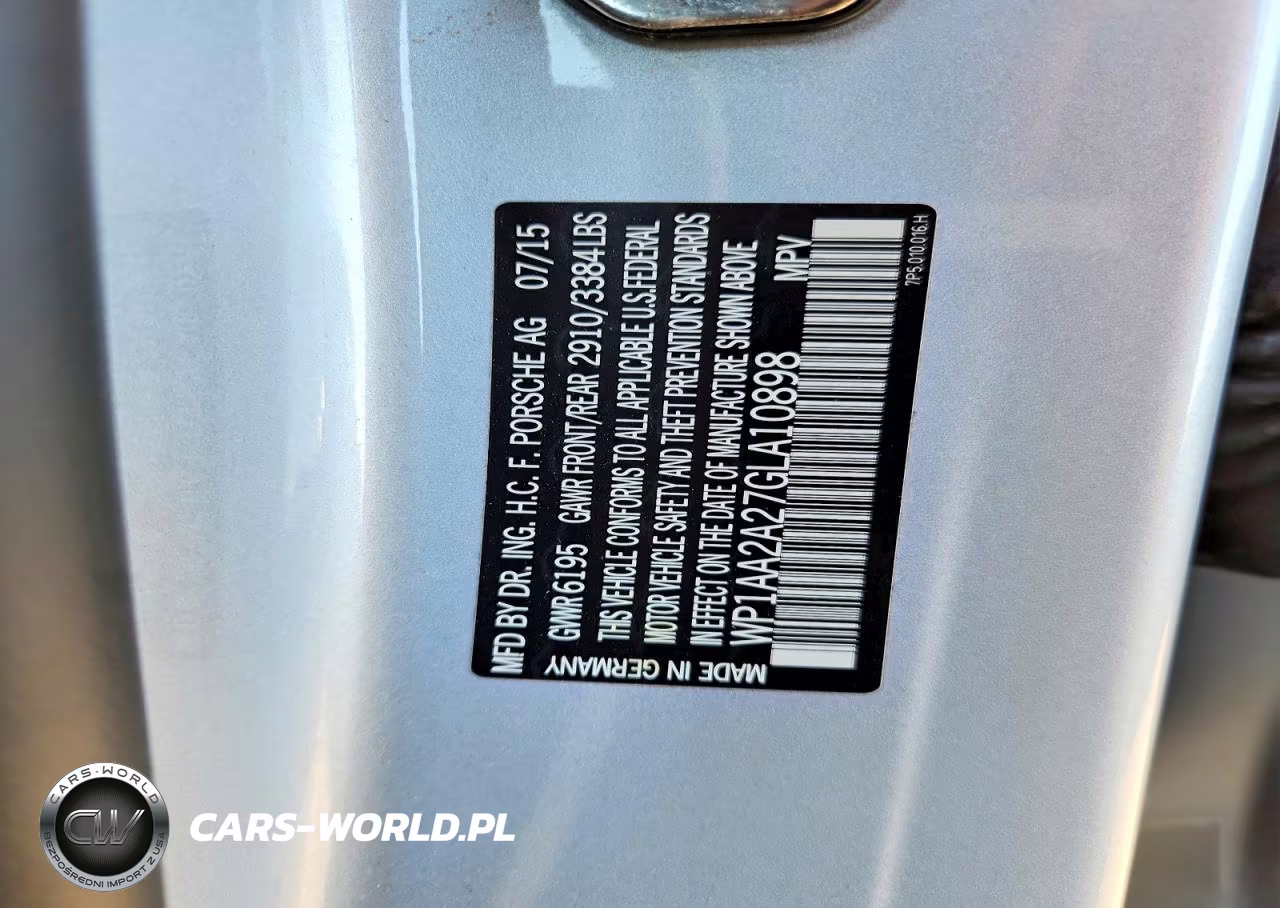 2016 Porsche Cayenne VIN:WP1AA2A27GLA10898 - 12