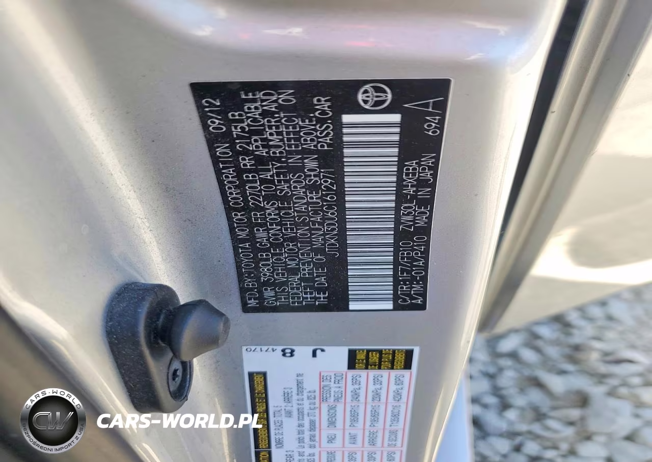 2012 Toyota Prius Three VIN:JTDKN3DU6C1612971 - 13