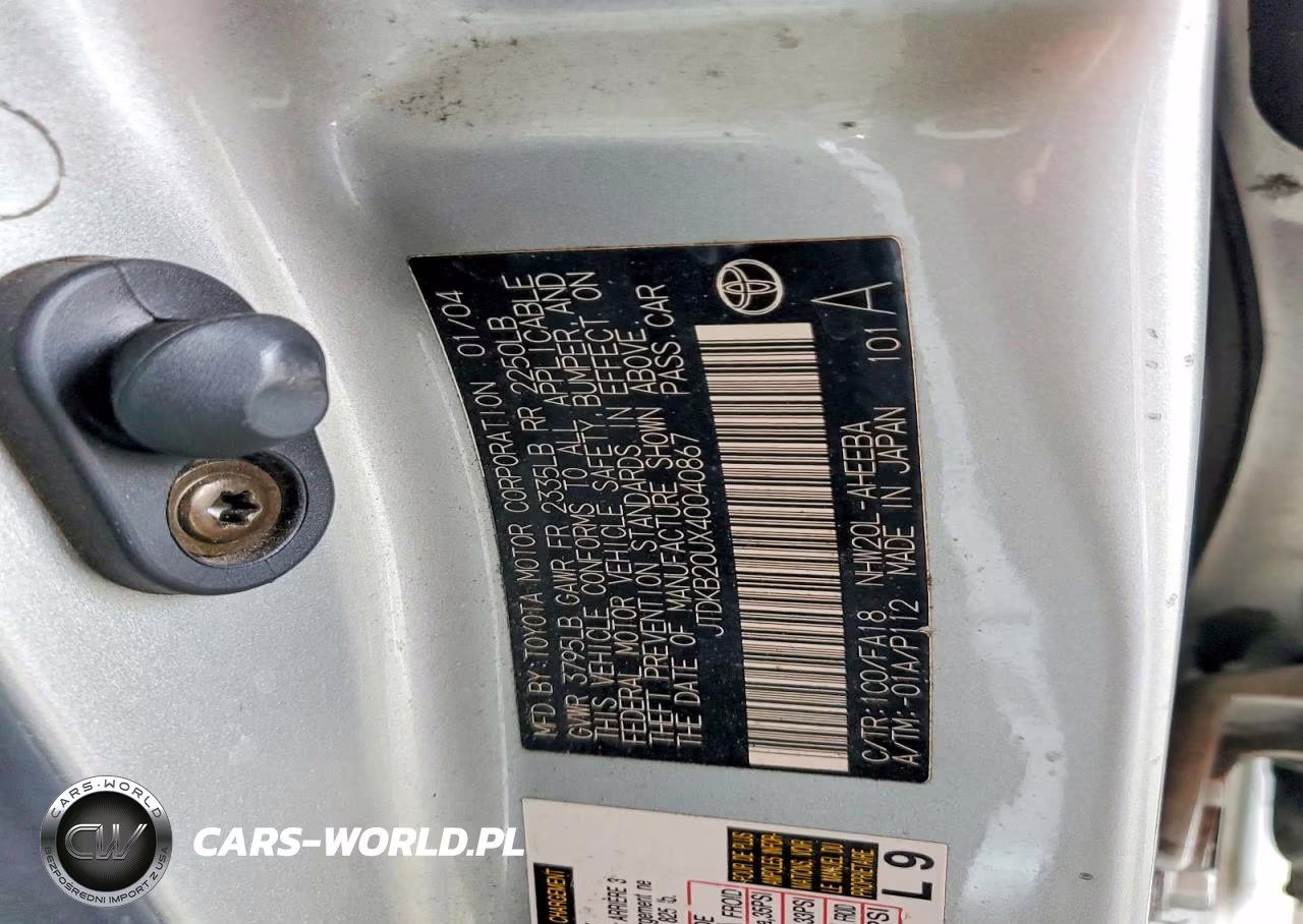 2004 Toyota Prius Base VIN:JTDKB20UX40040867 - 12