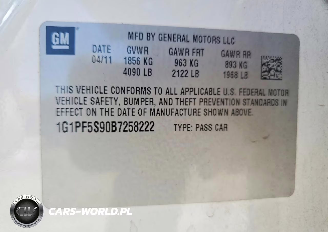 2011 Chevrolet Cruze Lt VIN:1G1PF5S90B7258222 - 13