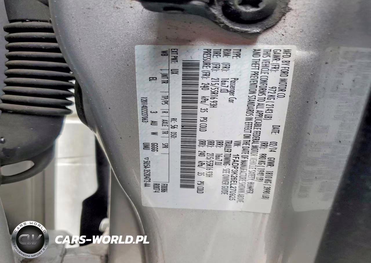 2014 Ford Focus Se VIN:1FADP3K26EL270925 - 13