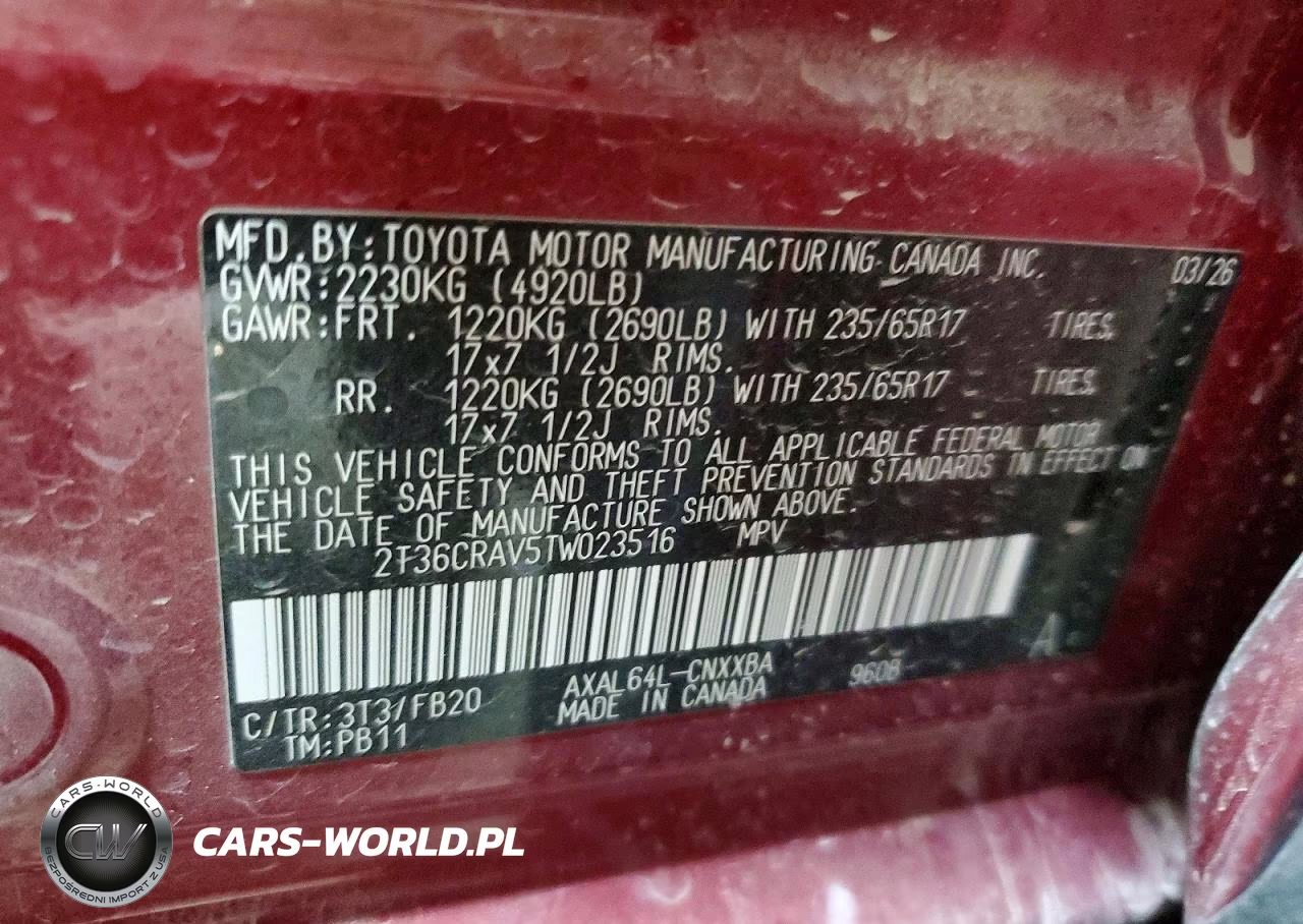 2026 Toyota Rav4 Le VIN:2T36CRAV5TW023516 - 14