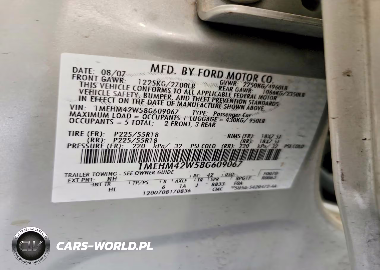 2008 Mercury Sable Premier VIN:1MEHM42W58G609067 - 12