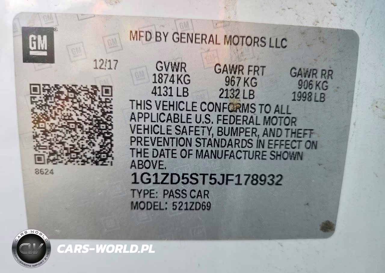 2018 Chevrolet Malibu Lt VIN:1G1ZD5ST5JF178932 - 12