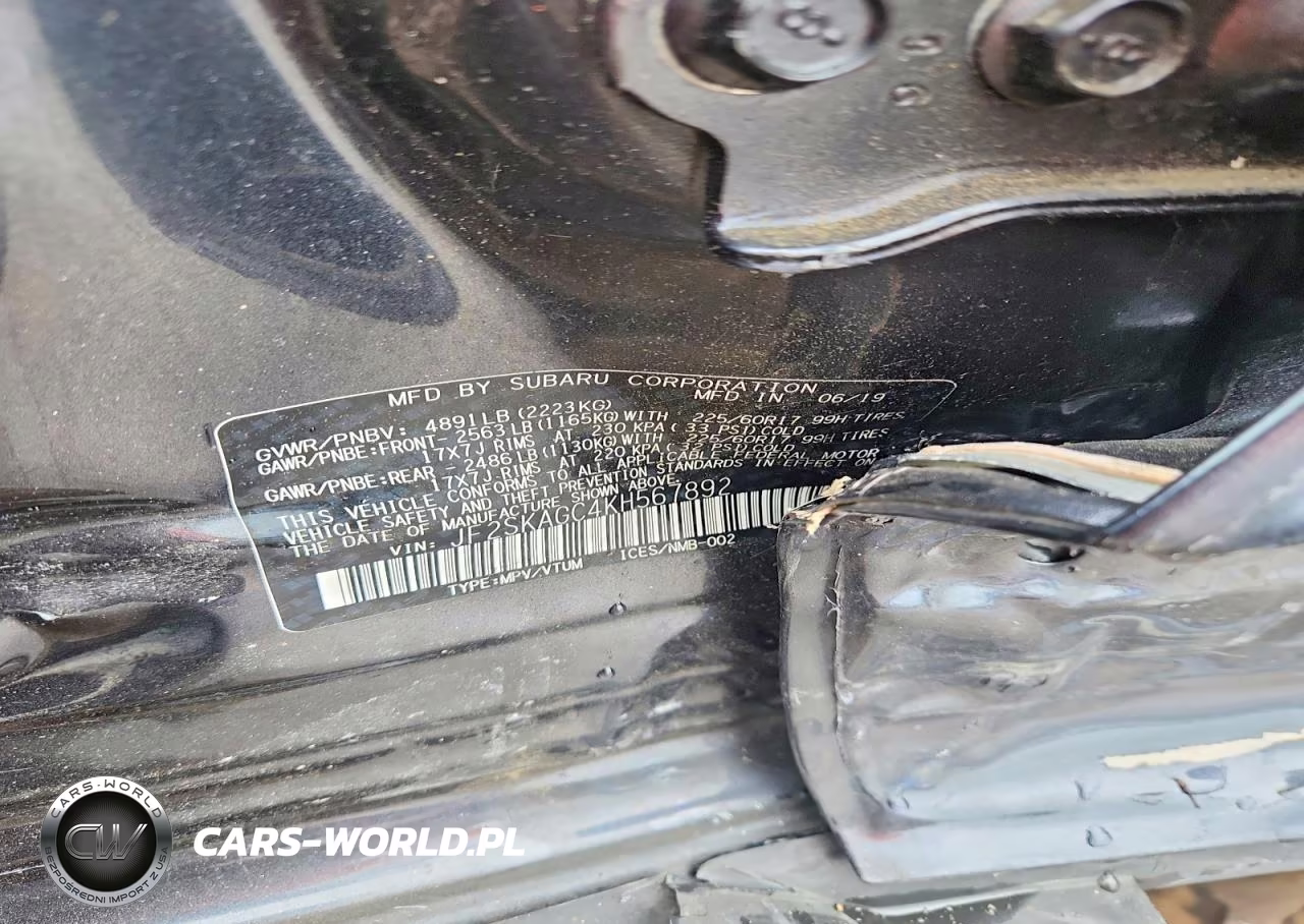 2019 Subaru Forester Premium VIN:JF2SKAGC4KH567892 - 13