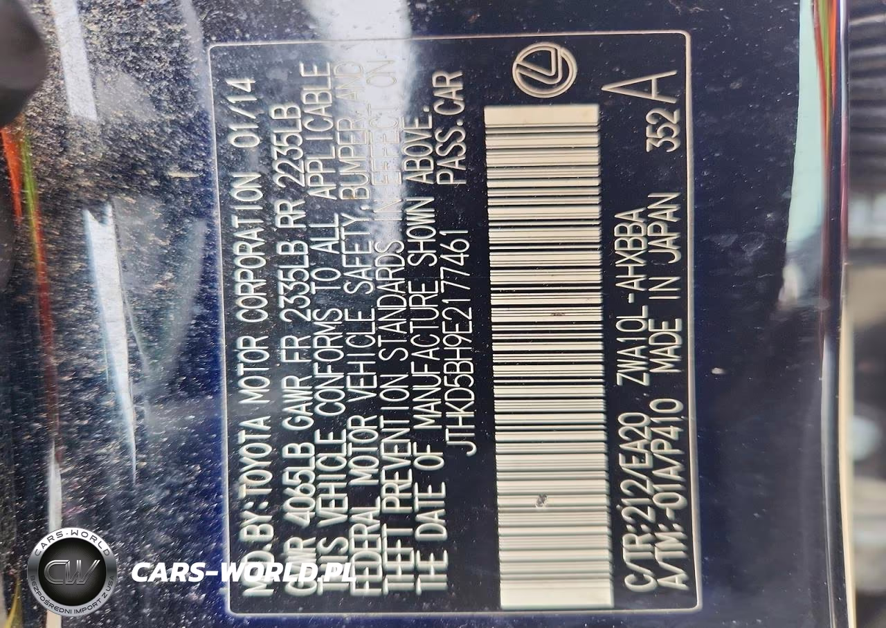 2014 Lexus Ct 200 VIN:JTHKD5BH9E2177461 - 13
