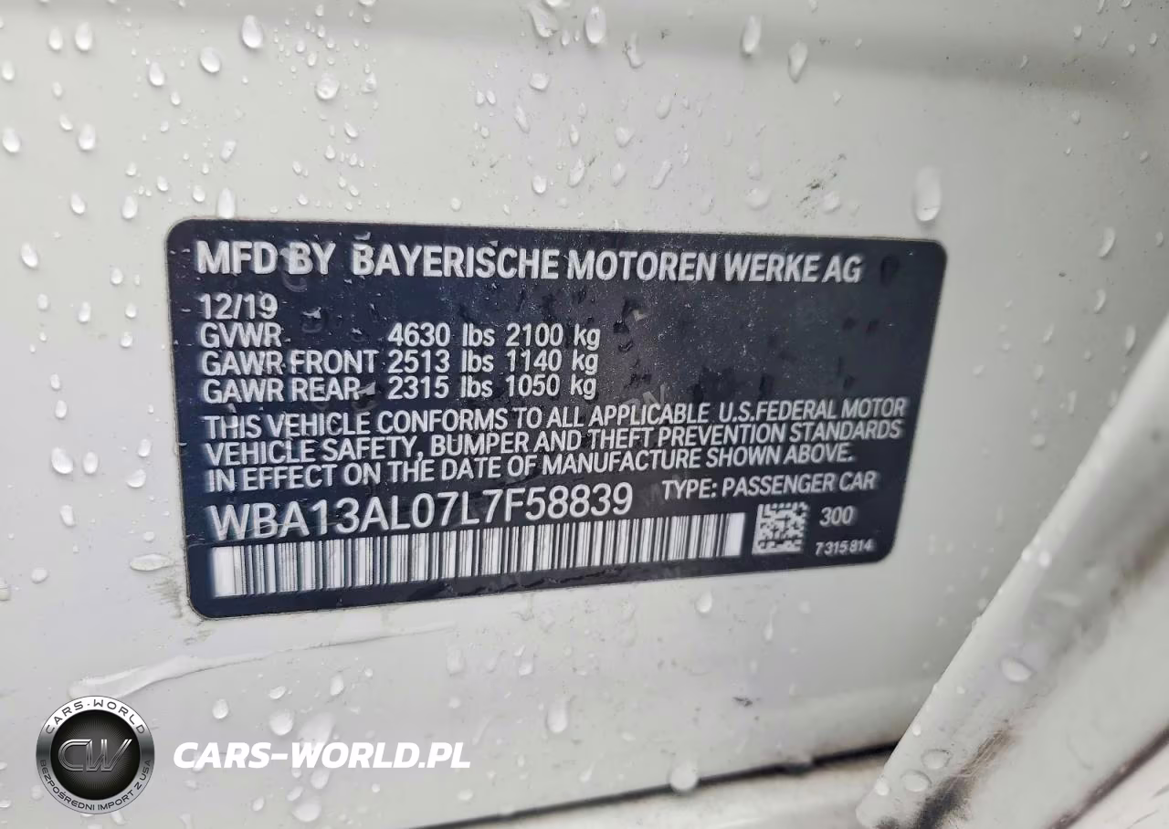 2020 BMW M235Xi VIN:WBA13AL07L7F58839 - 12