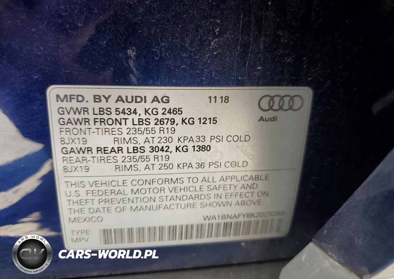 2019 Audi Q5 Premium Plus VIN:WA1BNAFY8K2026389 - 13