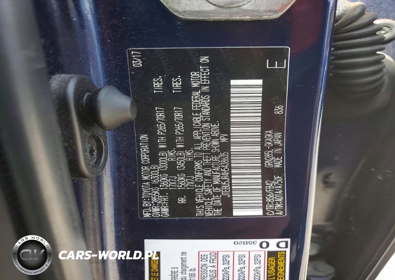 2017 Toyota 4Runner Sr5 VIN:JTEBU5JR4H5438635 - 14
