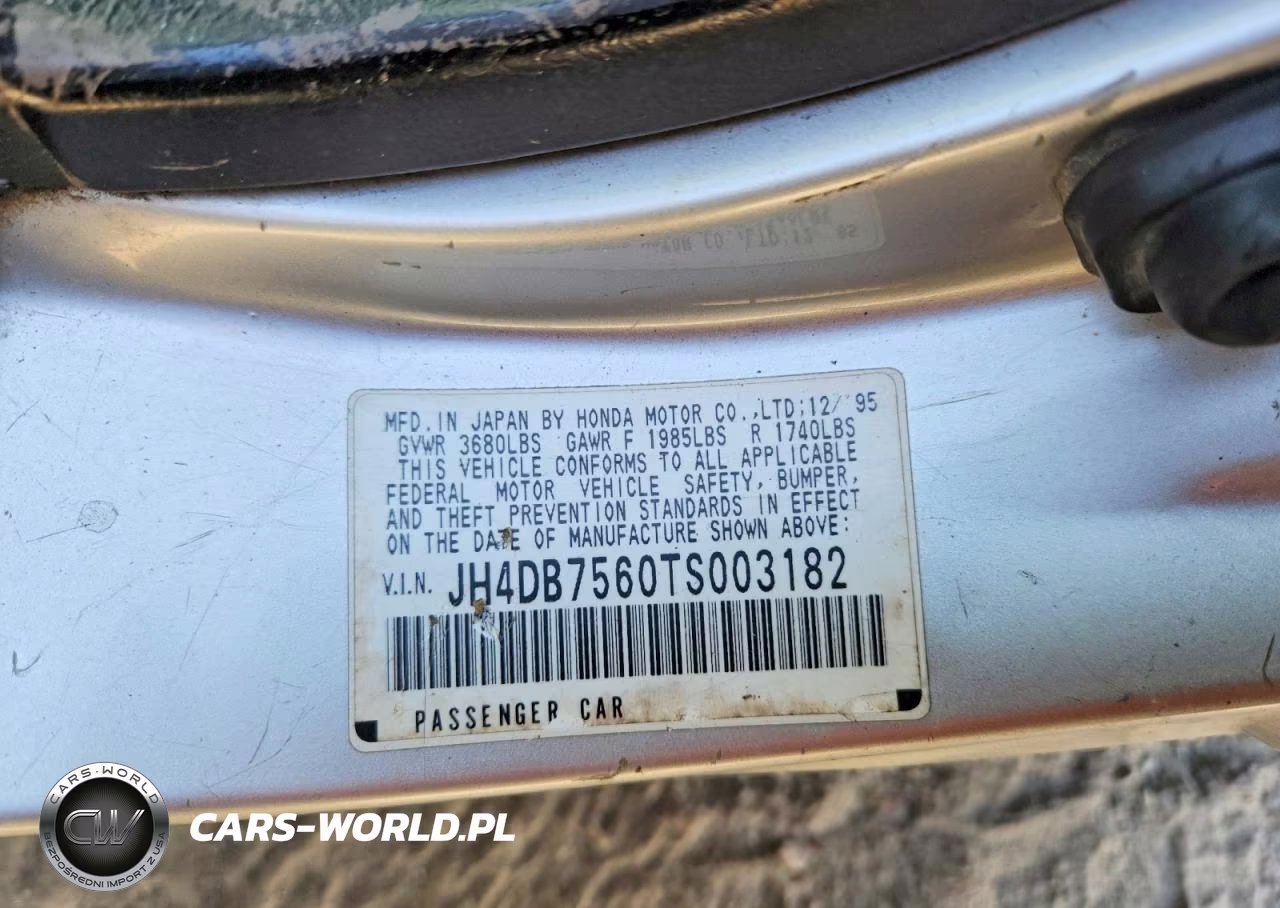 1996 Acura Integra Se VIN:JH4DB7560TS003182 - 13