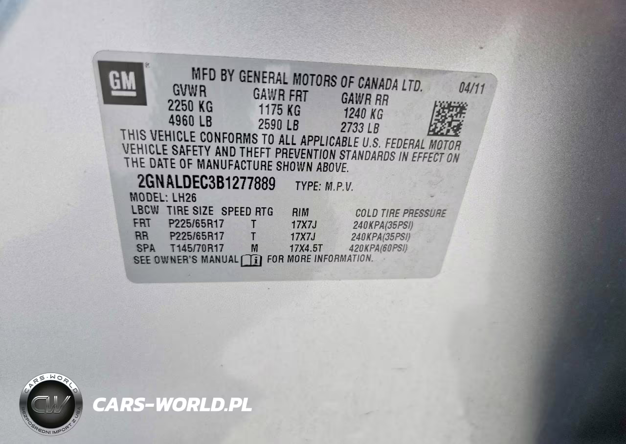 2011 Chevrolet Equinox Lt VIN:2GNALDEC3B1277889 - 14