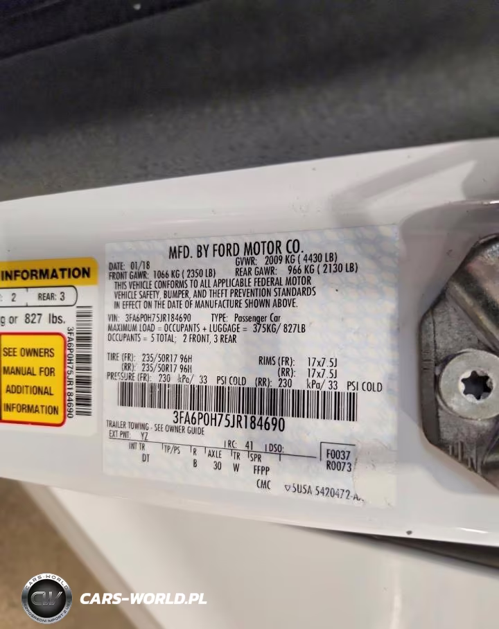 2018 Ford Fusion Se VIN:3FA6P0H75JR184690 - 12