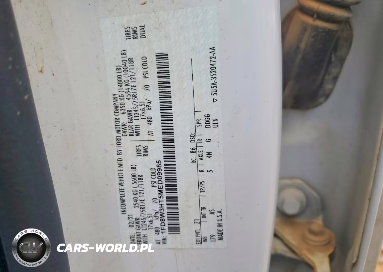2021 Ford F350 Super Duty VIN:1FD8W3HT5MED09985 - 13