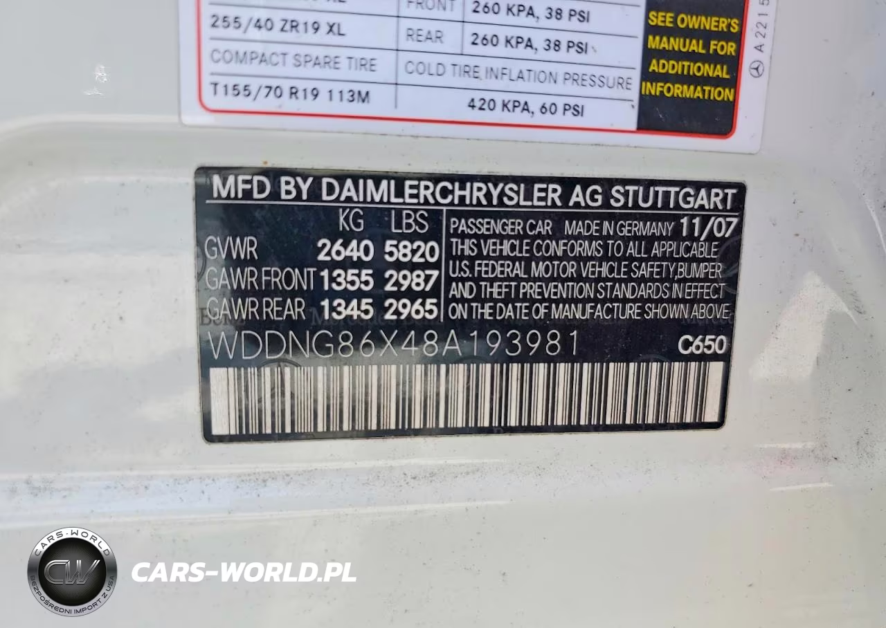 2008 Mercedes-Benz S 550 4Matic VIN:WDDNG86X48A193981 - 12