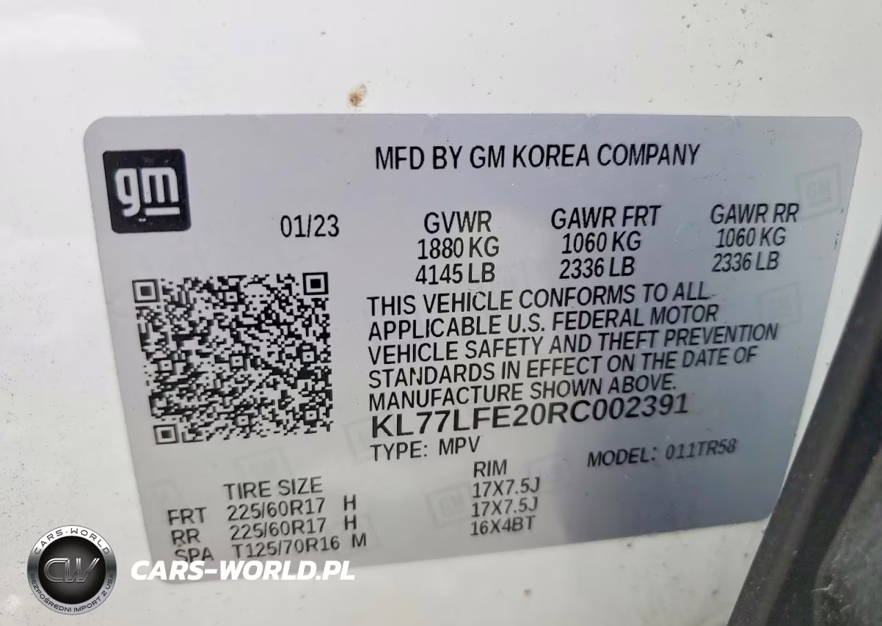 2024 Chevrolet Trax Ls VIN:KL77LFE20RC002391 - 12