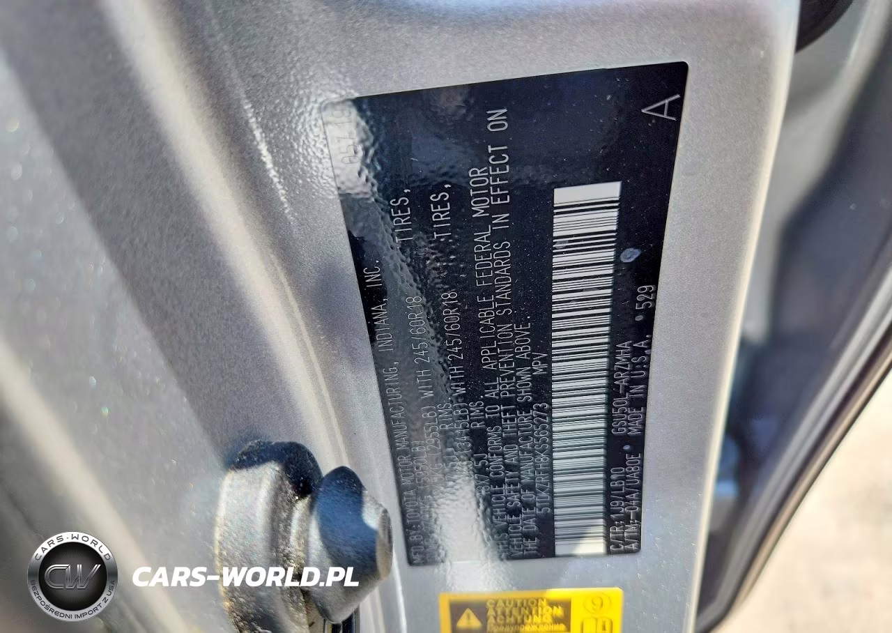 2019 Toyota Highlander Xle VIN:5TDKZRFH8KS565273 - 12