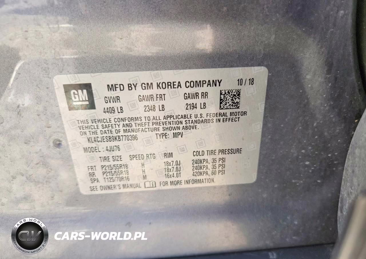 2019 Buick Encore Preferred VIN:KL4CJESB9KB770396 - 12