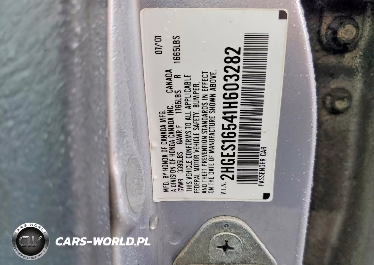 2001 Honda Civic Lx VIN:2HGES16541H603282 - 13