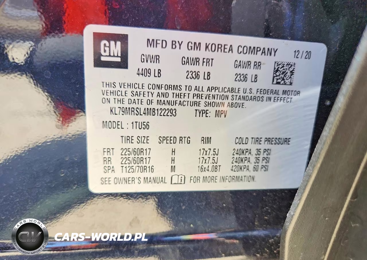 2021 Chevrolet Trailblazer Lt VIN:KL79MRSL4MB122293 - 13