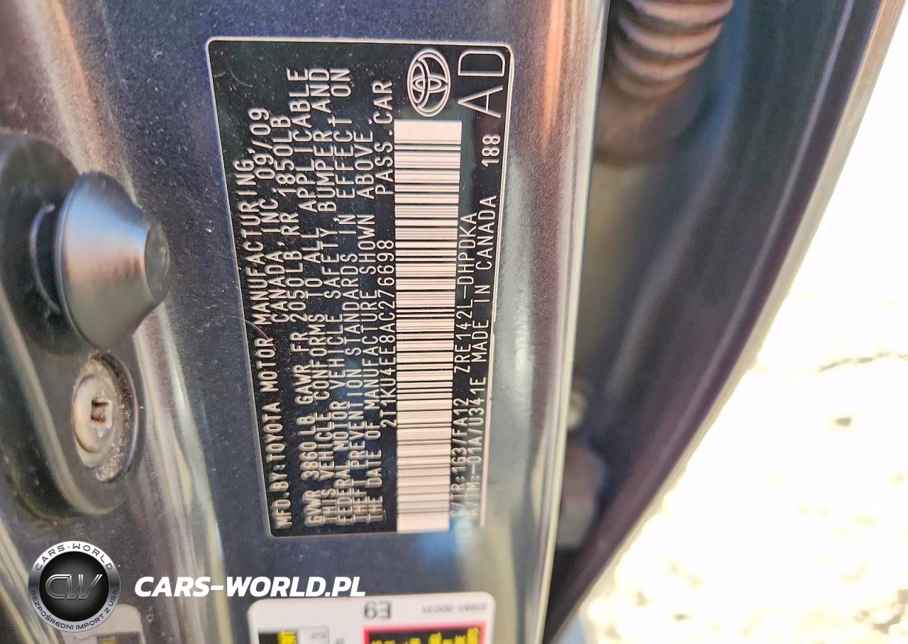 2010 Toyota Matrix Base VIN:2T1KU4EE8AC276698 - 12