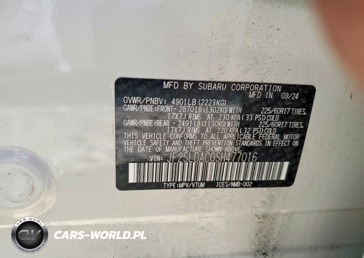 2025 Subaru Forester VIN:JF2SLDAC0SH477016 - 13