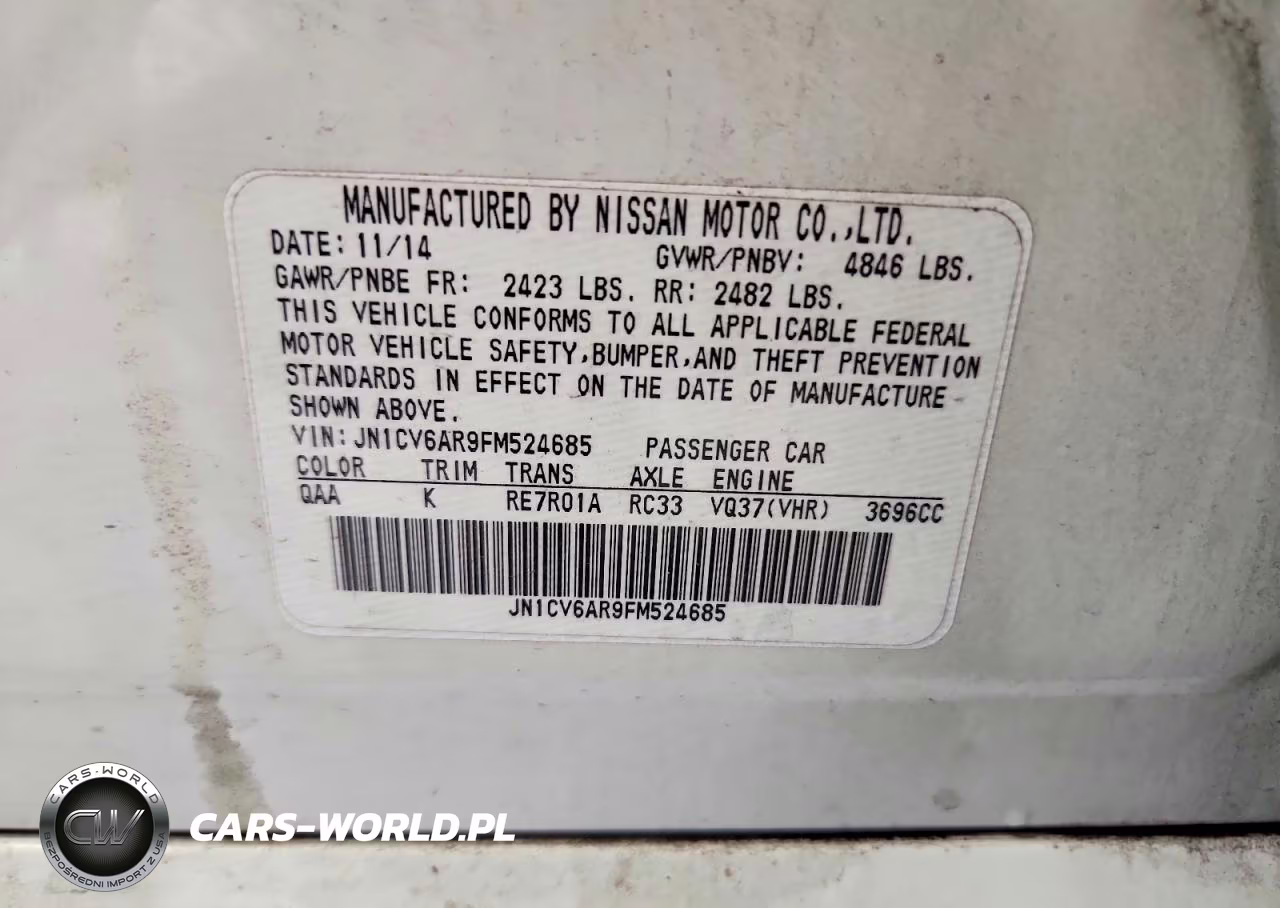 2015 Infiniti Q40 VIN:JN1CV6AR9FM524685 - 12