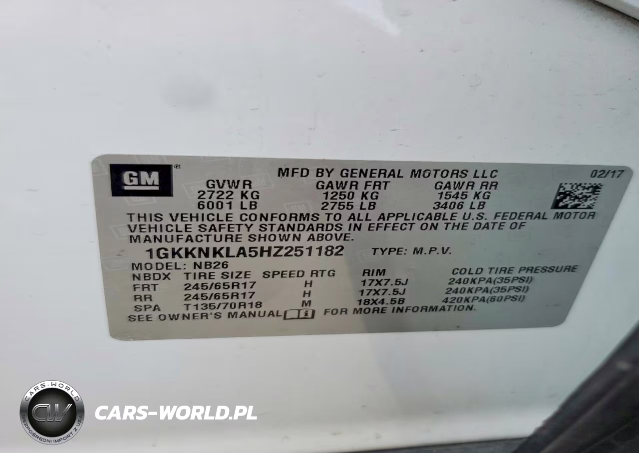 2017 GMC Acadia Sle VIN:1GKKNKLA5HZ251182 - 13