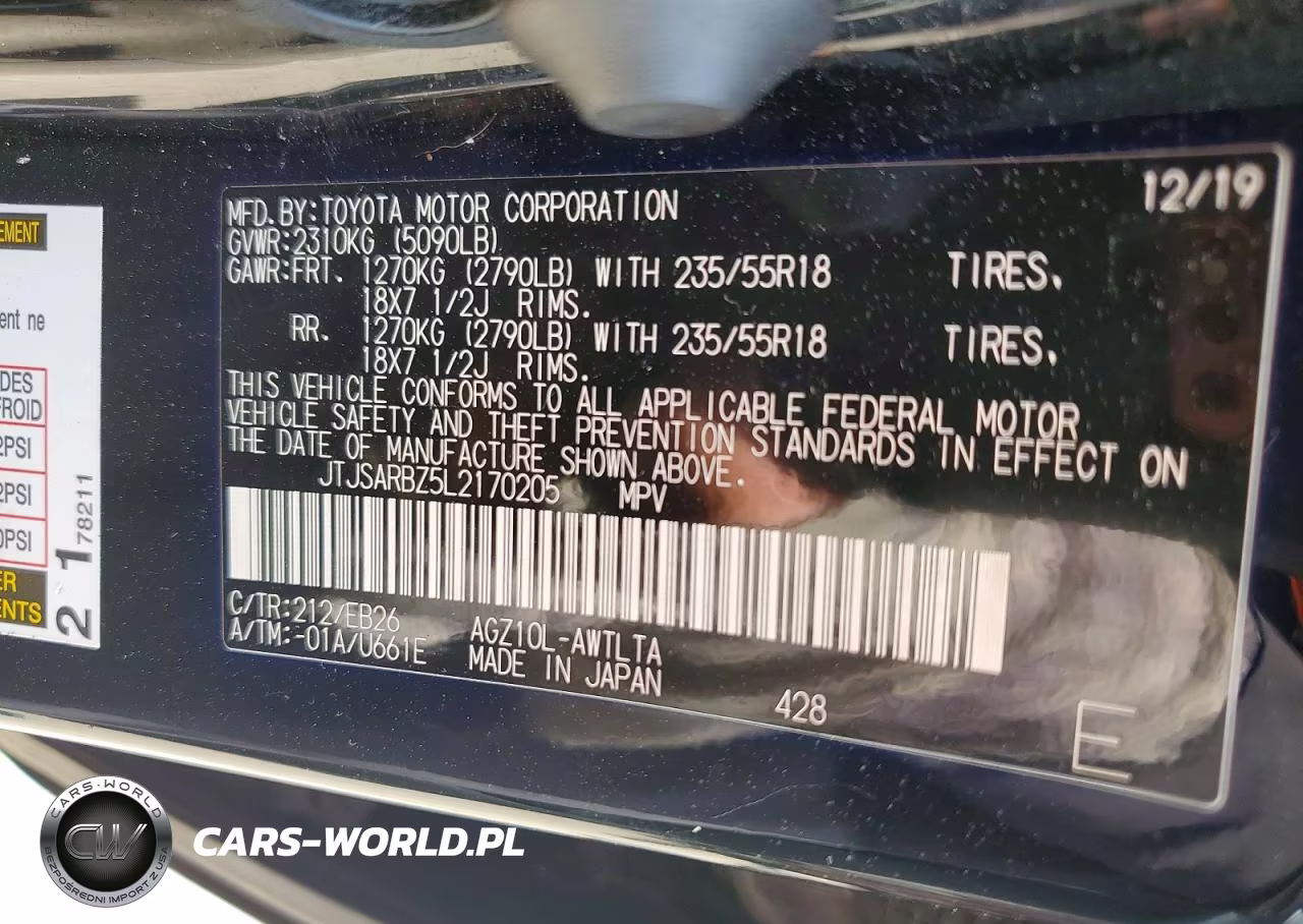 2020 Lexus Nx 300 F Sport VIN:JTJSARBZ5L2170205 - 12