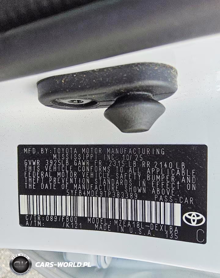 2026 Toyota Corolla Le VIN:5YFB4MDE9TP383389 - 12