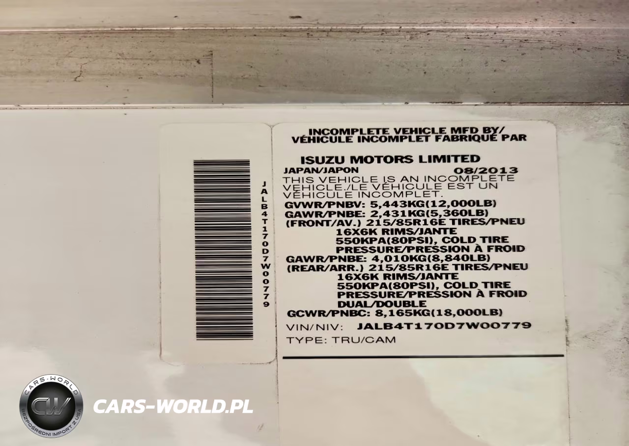 2013 Isuzu Npr VIN:JALB4T170D7W00779 - 13