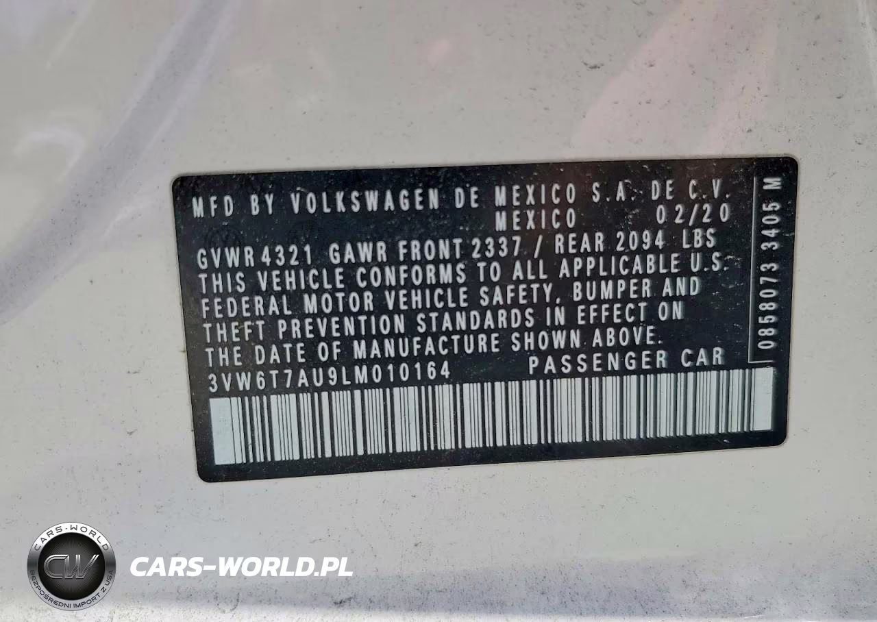 2020 Volkswagen Gti S VIN:3VW6T7AU9LM010164 - 13