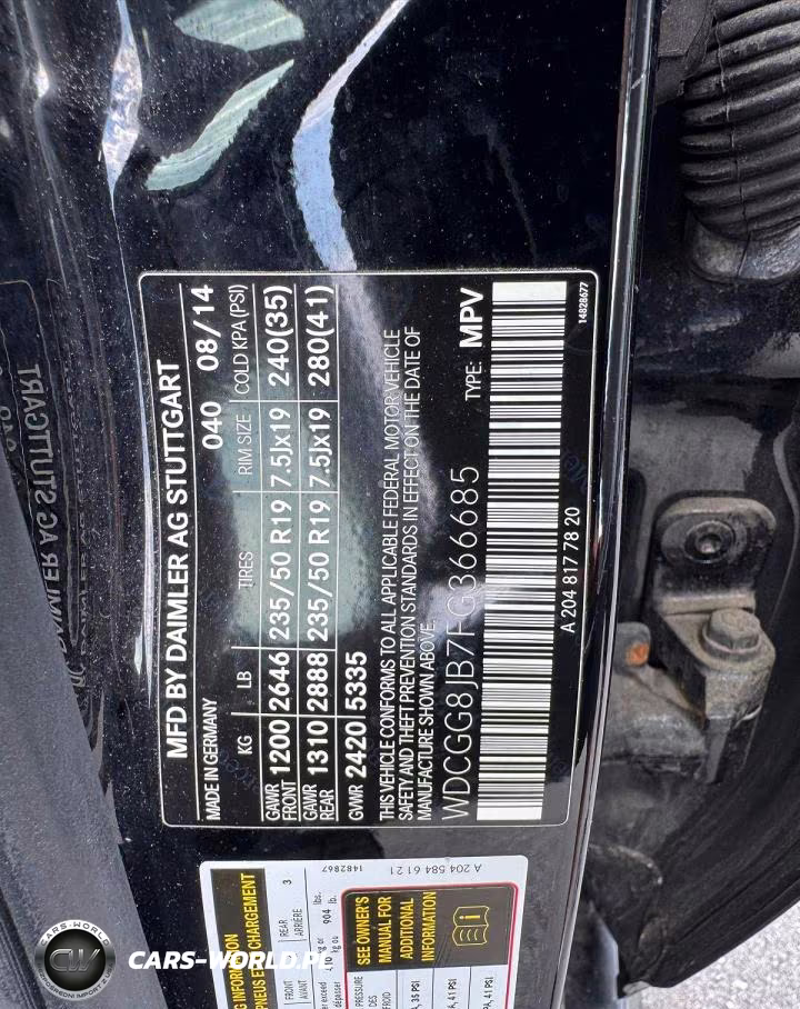 2015 Mercedes-Benz Glk 350 4Matic VIN:WDCGG8JB7FG366685 - 13