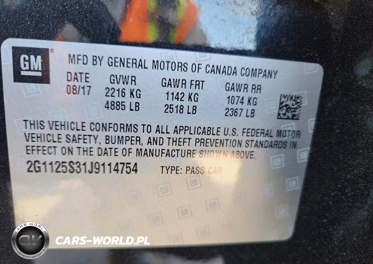 2018 Chevrolet Impala Premier VIN:2G1125S31J9114754 - 13