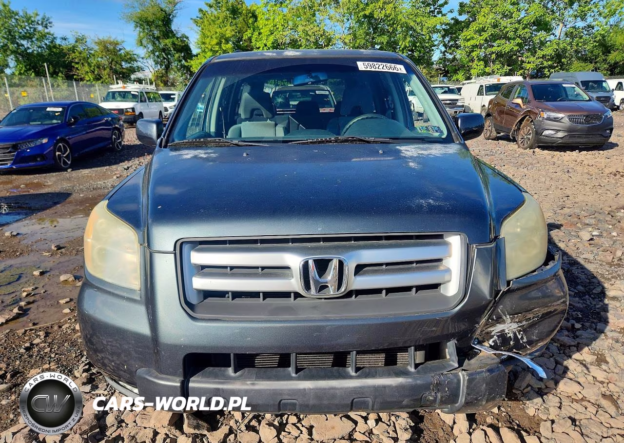 2006 Honda Pilot Ex VIN:5FNYF18436B006089 - 5