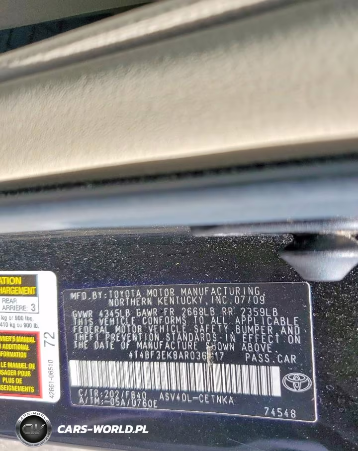 2010 Toyota Camry Le VIN:4T4BF3EK8AR036517 - 13