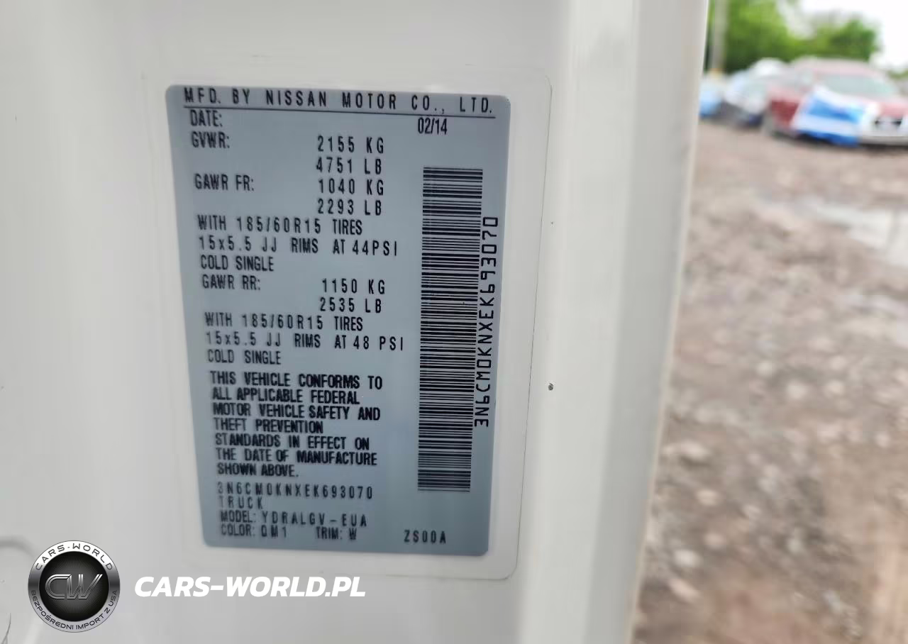 2014 Nissan Nv200 Sv VIN:3N6CM0KNXEK693070 - 13