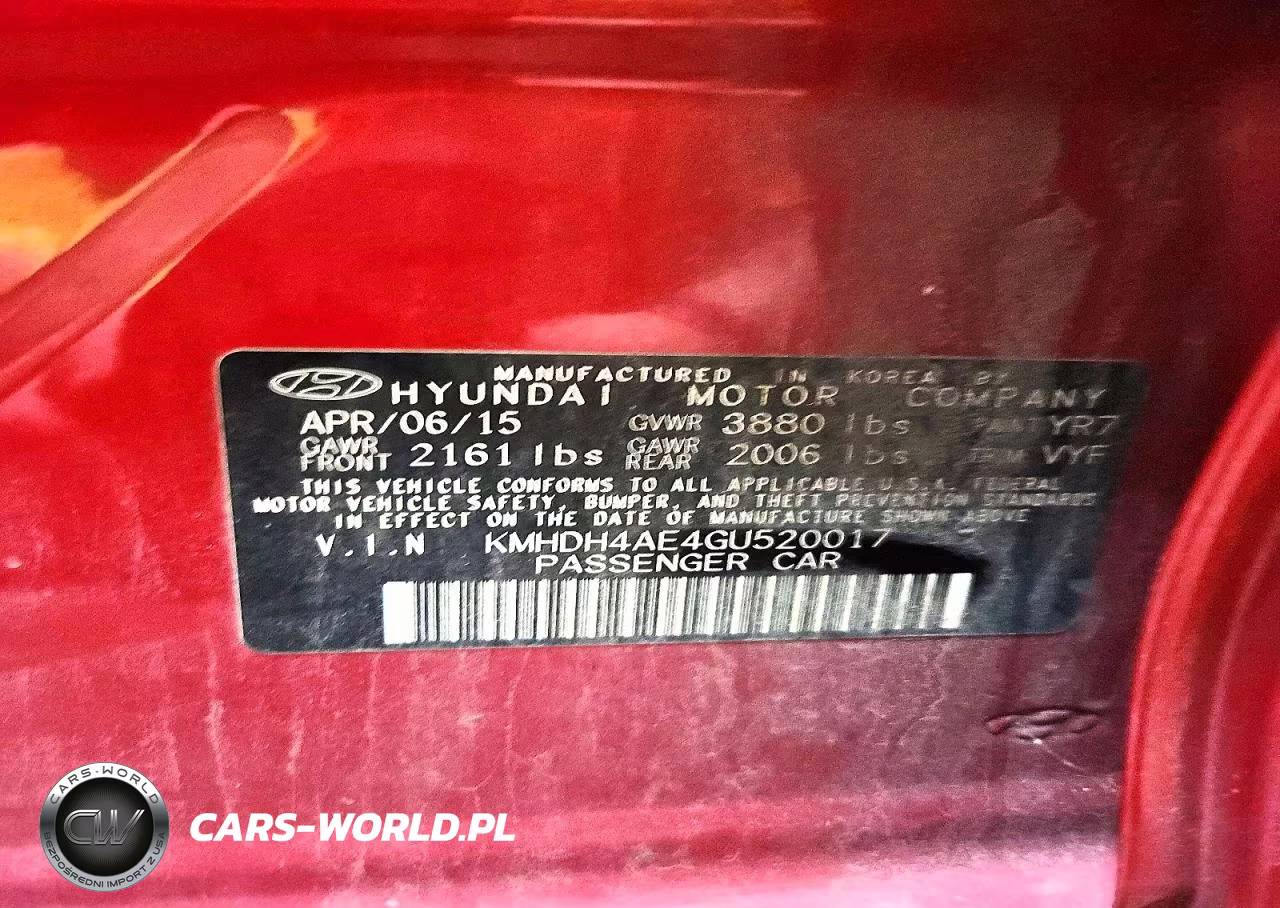 2016 Hyundai Elantra Se VIN:KMHDH4AE4GU520017 - 12