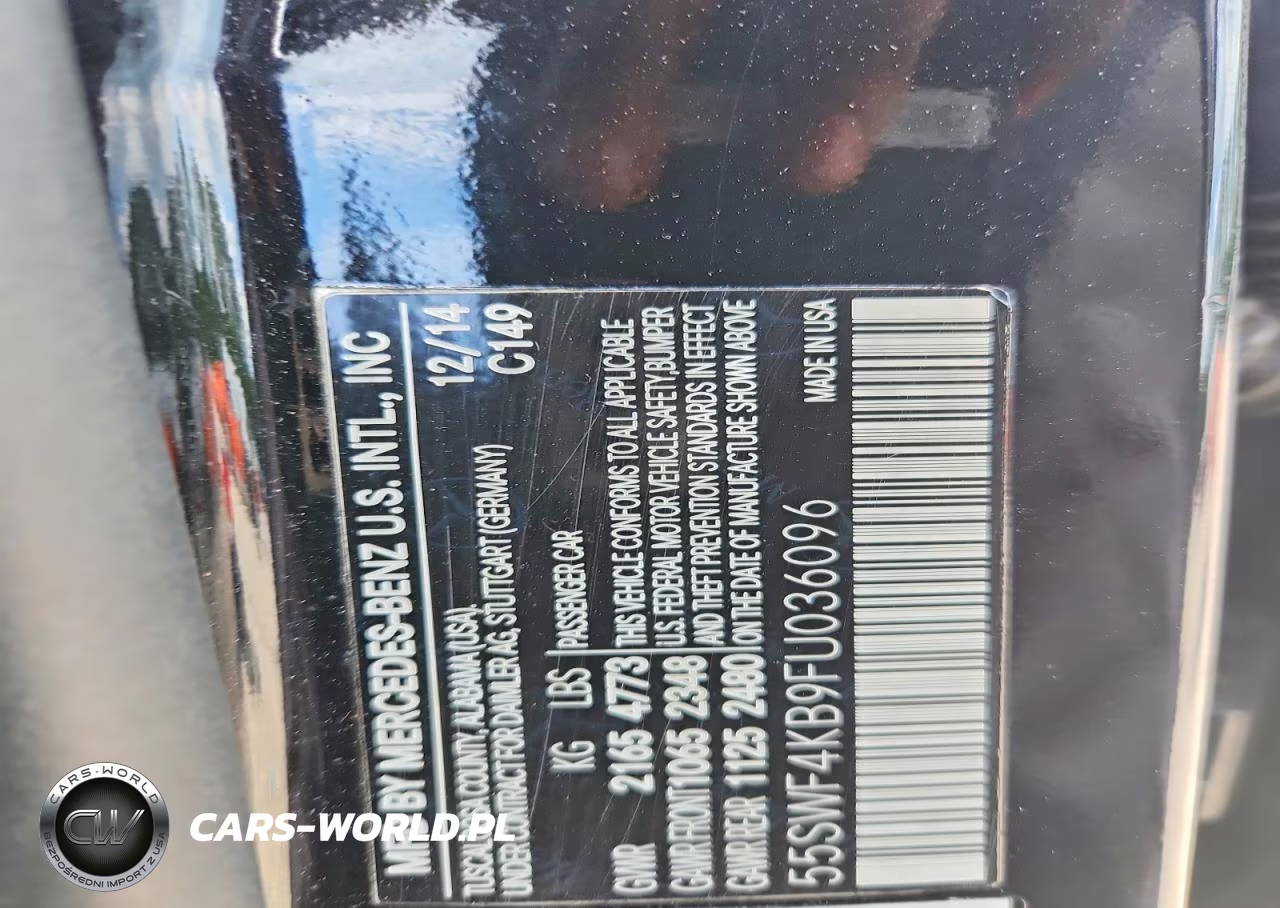 2015 Mercedes-Benz C 300 4Matic VIN:55SWF4KB9FU036096 - 12