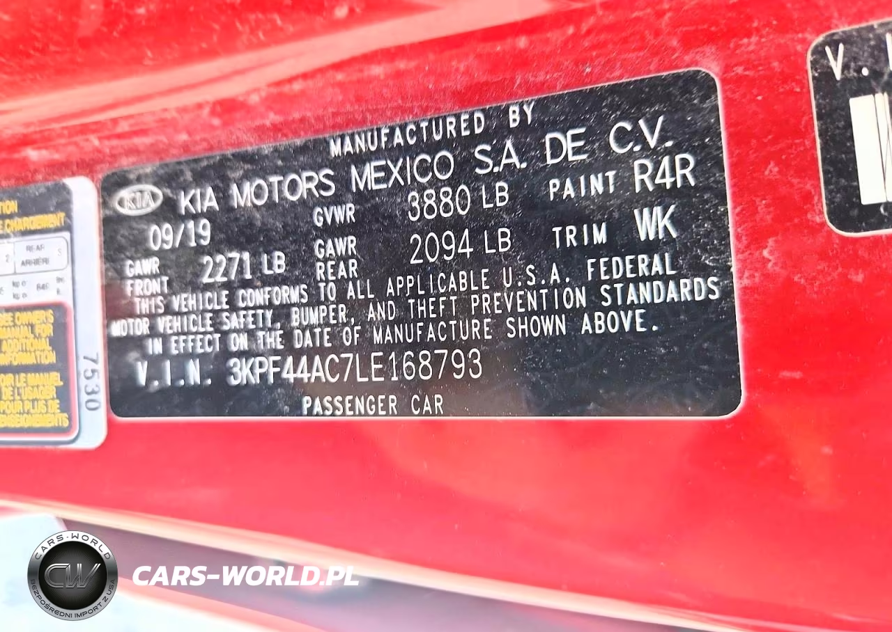 2020 Kia Forte Gt VIN:3KPF44AC7LE168793 - 12