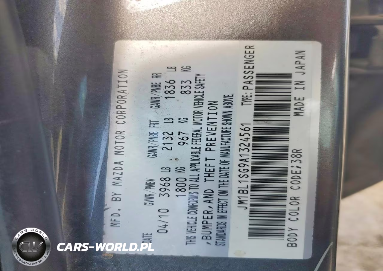 2010 Mazda 3 I VIN:JM1BL1SG9A1324561 - 12