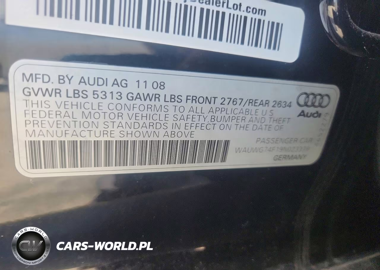 2009 Audi A6 Prestige VIN:WAUWG74F19N023376 - 12